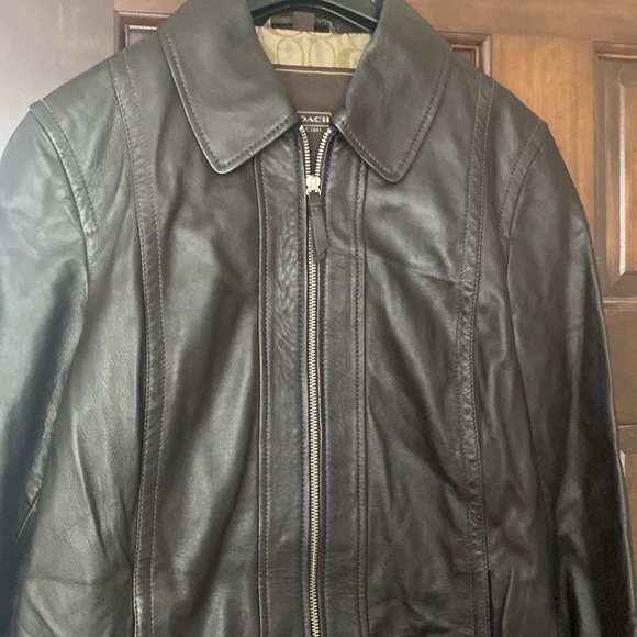 Coach Leather Jacket - Picture 2 of 7